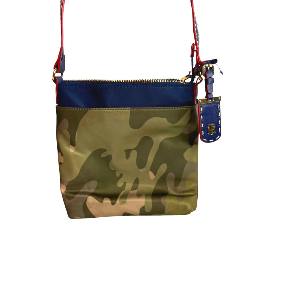Tommy Hilfiger Julia Camo Crossbody Bag - Olive Green